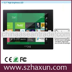 12.1inch Computer Monitor with POE, Ubuntu 11.04 All in one PC, Wall mounted Touch Panel PC