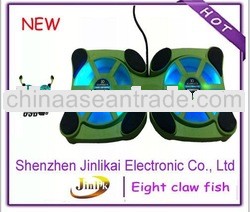 13.3"-14.1" Blue Air USB Notebook Cooling Pad with LED light