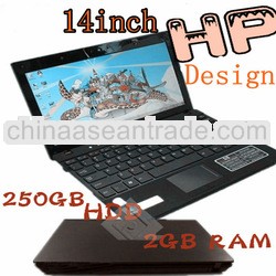 14.1 inch Intel AtomD2500 ( built-in WIFI/win7 support Camera