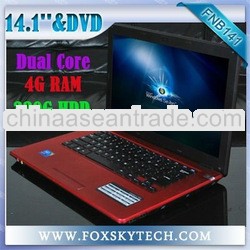 14.1 inch ultra-thin low consumption notebook computer for lady