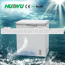 155L Chest Freezer With CE,CB,SONCAP With Led Light/Inner glass/Wheels/Basket/Handle/Lock