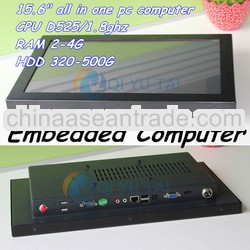 15.6" Touch Panel PC Full Flat LED HD Display Kiosk Computer