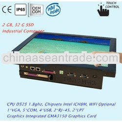 17 Inch Industrial Machine pc touch screen 5*COM Ports