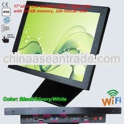 17" desktop computer all in one multi-touch screen display