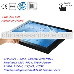 17" full flat touch screen all in one computer desktop