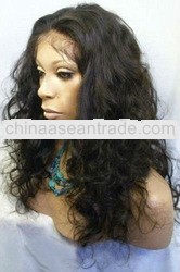 2012 Fashion brazilian virgin hair lace front wig