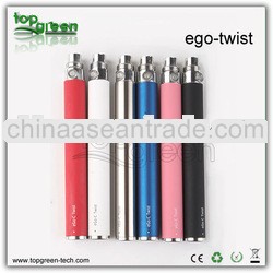 2013 Hot Selling variable voltage ego c twist kit(CE5+ twist) 650mah 900mah 1100mah battery