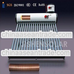2013 New style Pre-heated solar water heater (with copper coil inside tank)