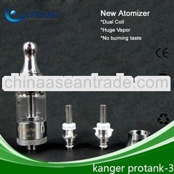 2013 Newest Dual Coil Huge Vapor Glass tube Kanger Protank 3