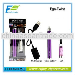 2013 china supplier New products variable voltage 3.2V-4.8V ego twist battery vaporizer