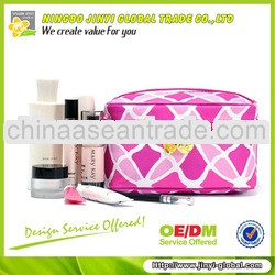 2013 full printed polyester small make up bag promotional hang cosmetic bag