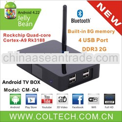 2013 google tv box android 4.2 internet tv box with bluetooth