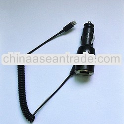 2013 hot 8 pin car charger for iphone 5 series with cable