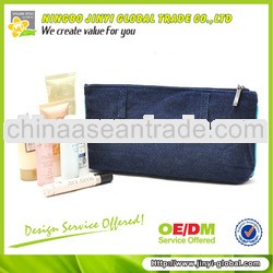 2013 jean small make up bag cosmetic bags with zip compartments