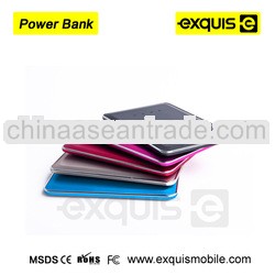 2013 latest model, card sized power bank/emergency power bank/universal power bank/2000 mAh