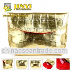 2013 most popular small beauty case golden PVC mini cosmetic bag for lips