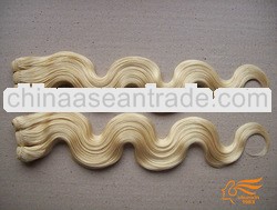 2013 new arrival cheap blond body wave Brazilian human hair weaving