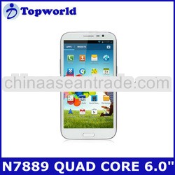 2013 new arrival haipai N7889 smart phone mtk6589 quad core android 4.1 smart phone 6.0" screen