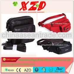 2013 new trendy mens leather waist bag