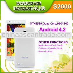 2013 newest oem S2000 5 inch unbranded phones ;960*540 1GB RAM;4GB ROM Android 4.2.1