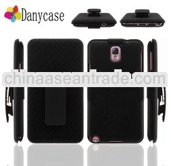 2013 nueva funda de movil weave combo holster 3en1 con clip for samsung NOTE3