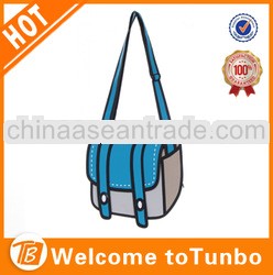 2014 New fashion cartoon comic 3d shoulder bag
