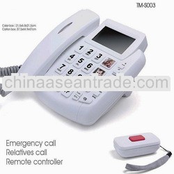 2014 intelligent use emergency SOS phone,round keypad phone, caller number phone