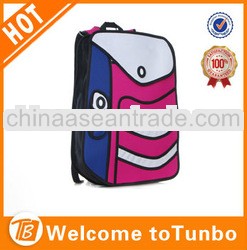 2014 new arrival 2D comic school bag 3d gismo 2d bag