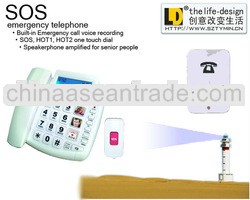 2014 sos emergency telefones, desktop gsm function-customized telephone for elder parents, desktop G