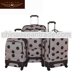 2014 us polo luggage plastic made luggage trolley case