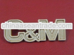 3D metal major logo for handbag