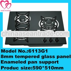 3 Burner Glass Gas hob/Gas stove/Gas cooker XLX-6113G-1