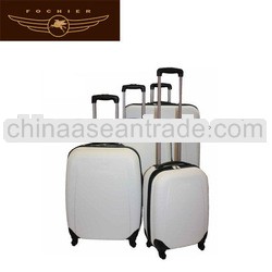 4-wheels trolley luggage 2014 plastic luggage case