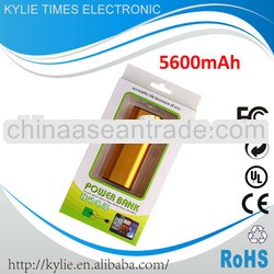 5600mah for mobile phones power bank For Iphone 5 i5 i4 for samsung galaxy s3 s4 s2 top quality