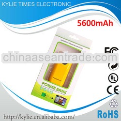 5600mah mini power bank For Iphone 5 for samsung galaxy s3 s4 s2 promotional gift
