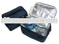 600D polyester insulated cans cooler lunch bag ice bag