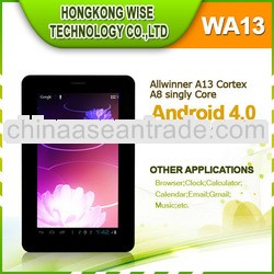 7 inch 3g gps tablet pc wifi Allwinner A13 Cortex A8 800*480Capacitive Touch Screen