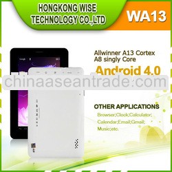 7 inch gps wifi 3g tablet pc wifi Allwinner A13 Cortex A8 800*480Capacitive Touch Screen