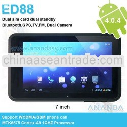 7inch Android 4.0 pc tablet 3g sim card slot ED88