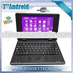 7inch super mini netbook with built in wifi