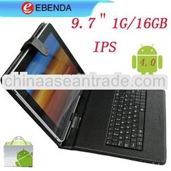 9.7" Android 4.0 IPS capacitive tablet pc Rockchip 2918 1G 16G