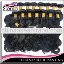 AAAAA grade wavy Brazilian hair weave black unprocessed bundle