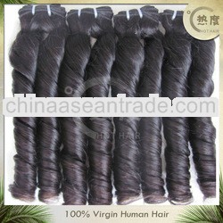 AAAA grade candy curl human weaving hair,malaysian candy curl virgin hair malaysian hair