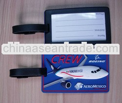 AEROMEXICO airline company luggage tags, 3D airplane design series suitcase tag,CREW luggage tags