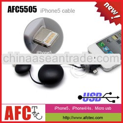 AFC5505 flexible 3 in 1 USB cable for iphone 5