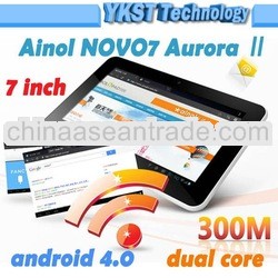 Ainol Novo 7 Aurora 2 Dual Core Android 4.0 Tablet PC 7 Inch IPS HD Screen 16GB 1GB RAM Camera White