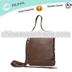 All finest leather tablet pc apple Pad bag with shoulder strap & handle casual & sleek leath