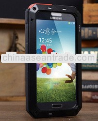 Aluminum Metal Silicon Hybrid Waterproof Case For samsung galaxy S4 i9500