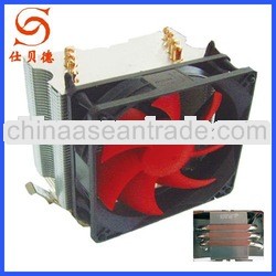 Aluminum cpu cooler heatpipe 90mm