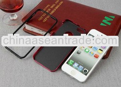 Aluminum hard case for iPhone 5S covers with front bumper